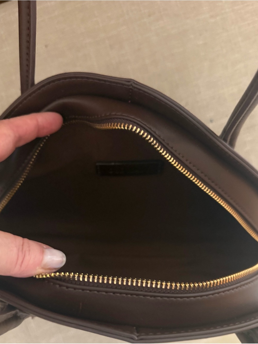 Old Navy Brown Half-Moon Shoulder Bag - Picture 3 of 3